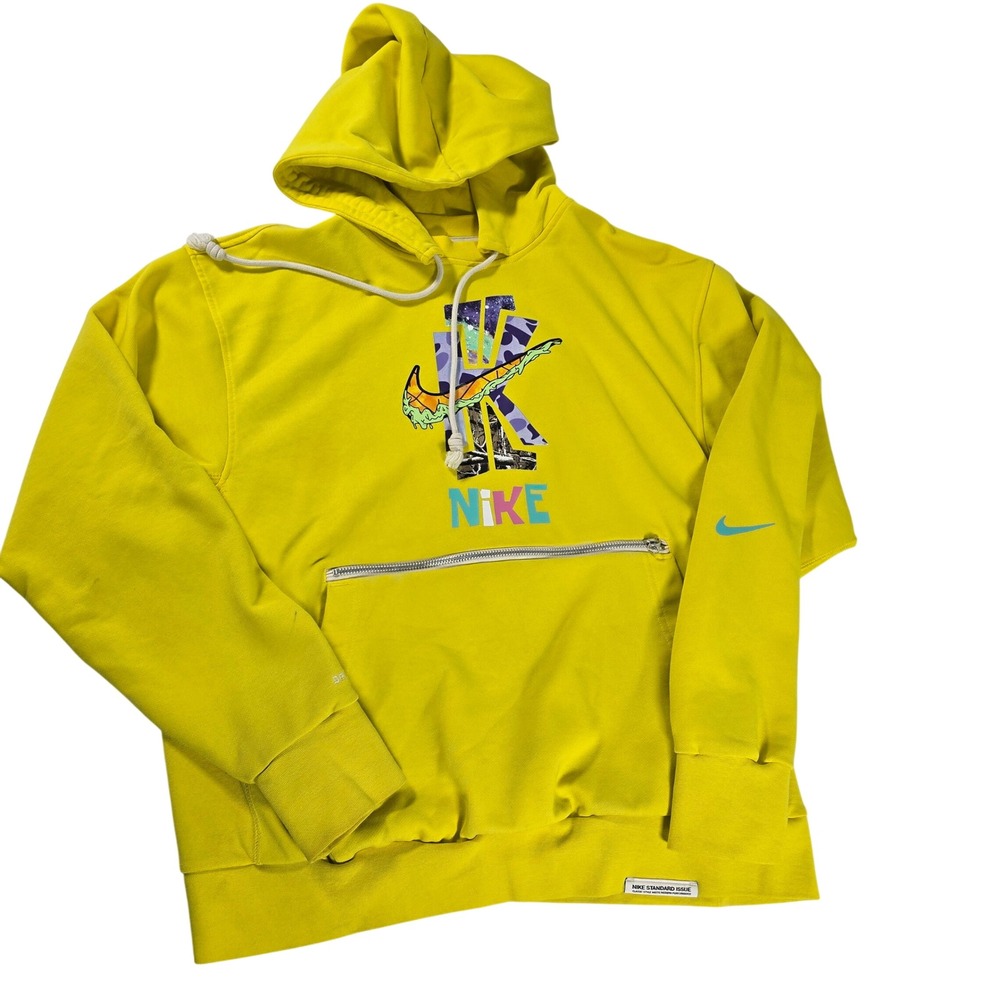 Nike Kyrie Irving Standard Issue Dri-FIT Hoodie‎ Yellow DD9012-731 Mens Medium